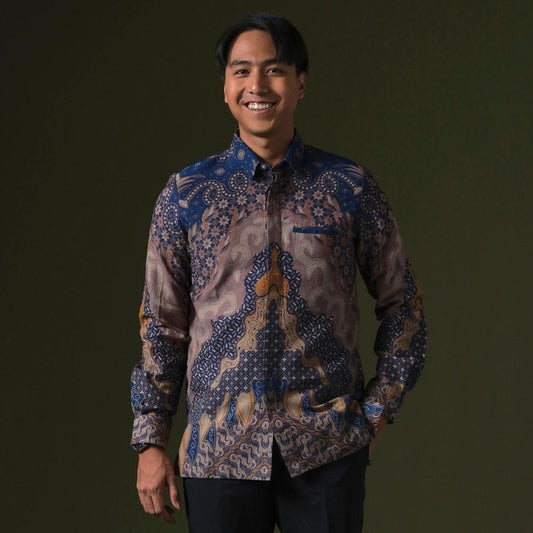 Penerasi - Mandalas Kemeja Batik Pria Premium Lengan Panjang