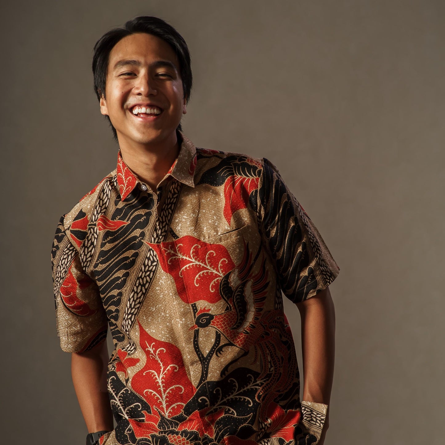 Kastuba - Mandalas Premium Men's Short Sleeve Batik Shirt