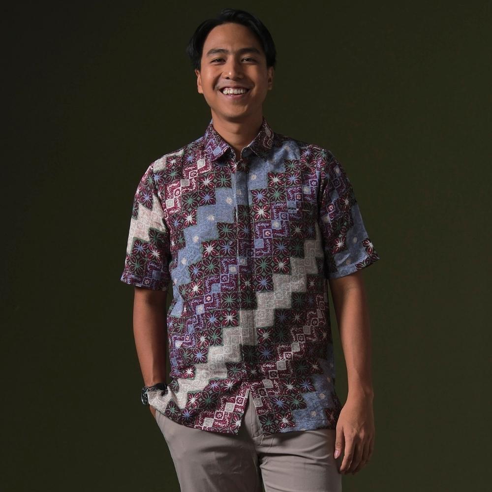 Dance - Mandalas Premium Men's Short Sleeve Batik Shirt