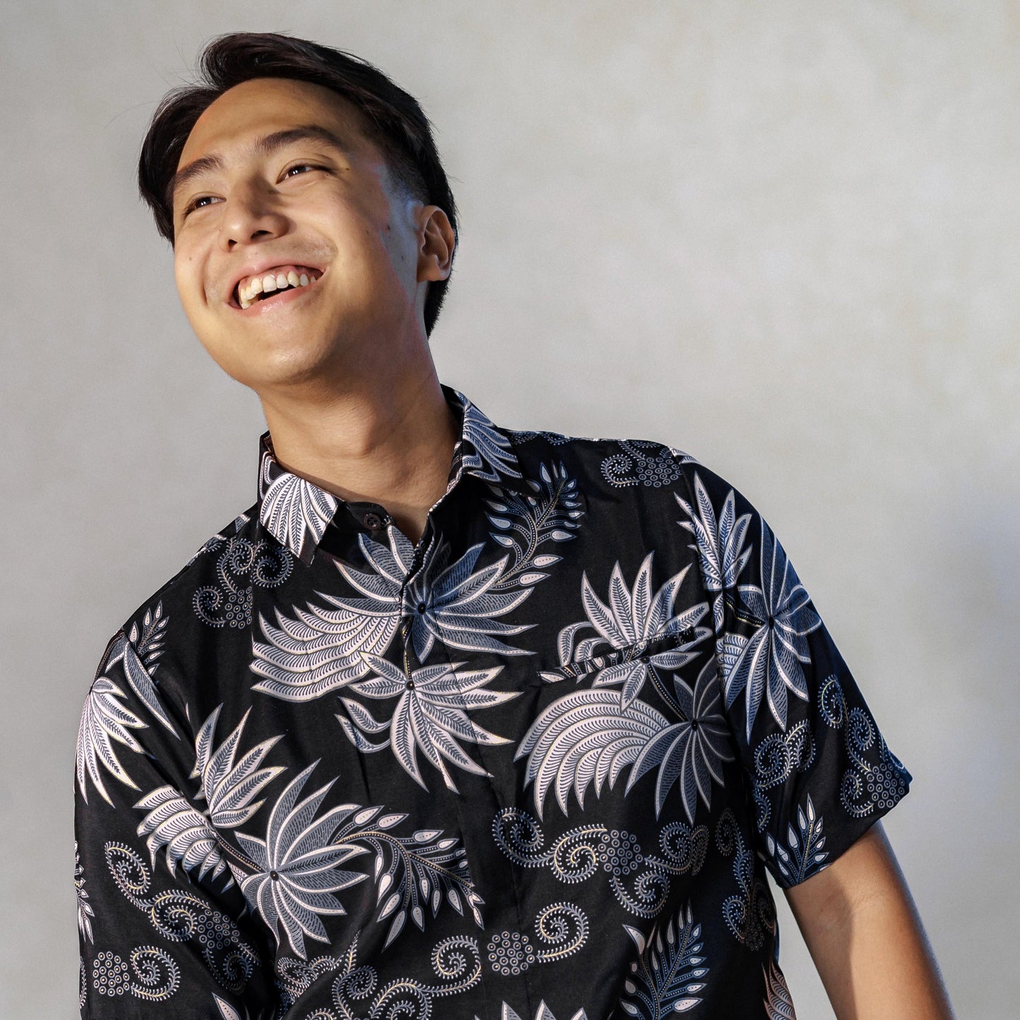 Senja - Mandalas Premium Men's Short Sleeve Batik Shirt