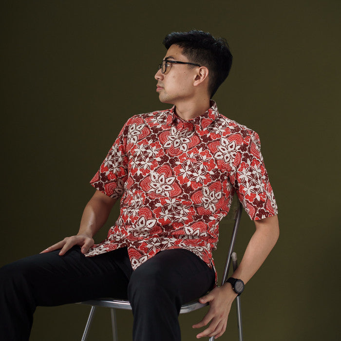 Merubi - Mandalas Kemeja Batik Pria Premium Lengan Pendek