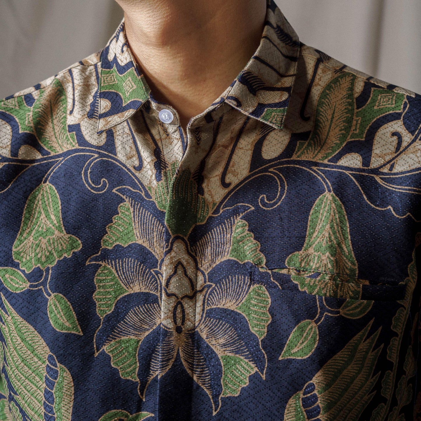 Garajo - Mandalas Premium Men's Short Sleeve Batik Shirt