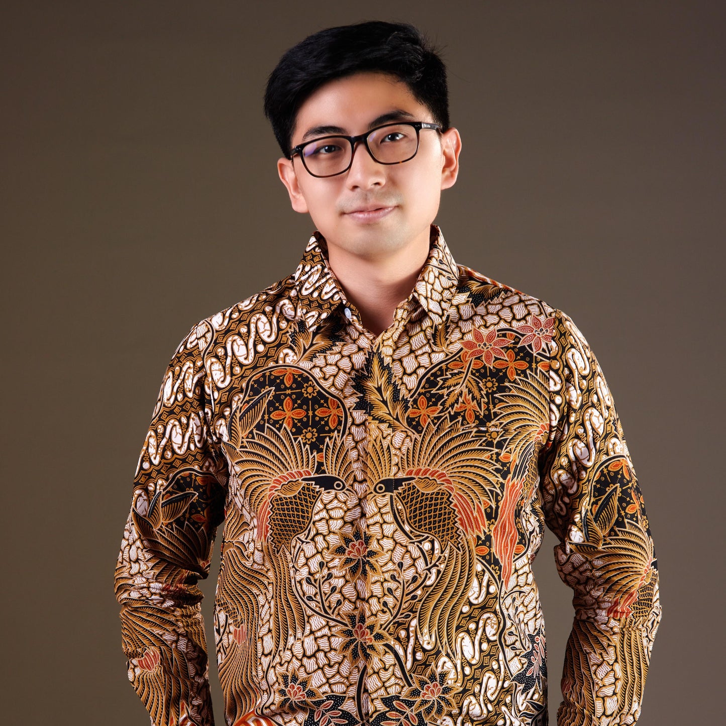Matilda - Mandalas Premium Men's Long Sleeve Batik Shirt