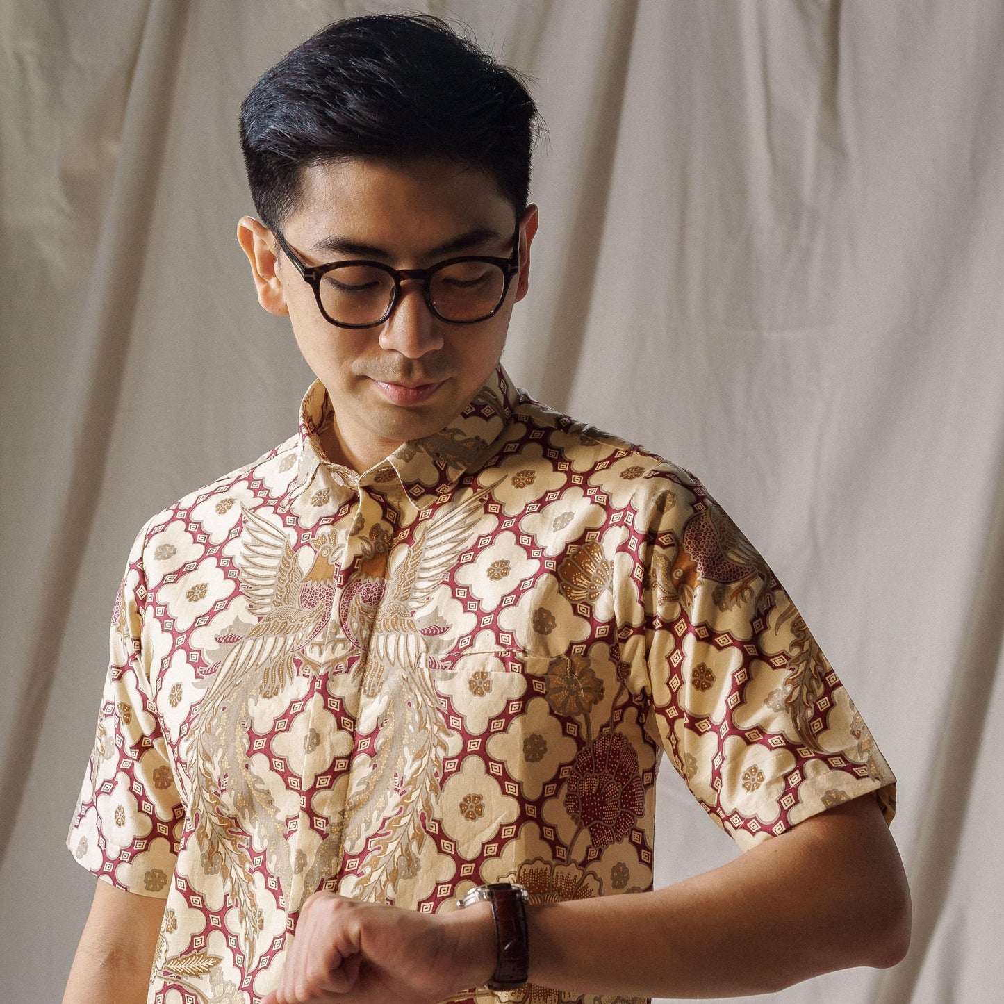 Kuncup - Mandalas Kemeja Batik Pria Premium Lengan Pendek