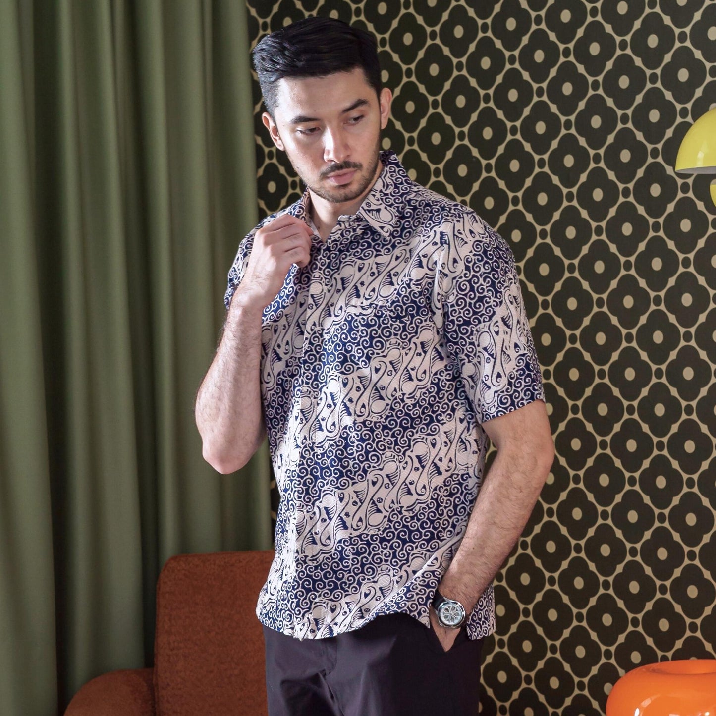 Parawil - Mandalas Kemeja Batik Pria Premium Lengan Pendek