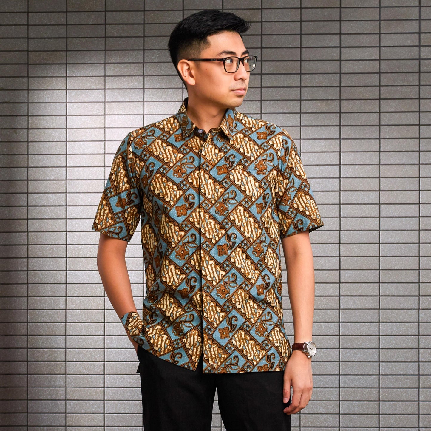 Kotatera - Mandalas Kemeja Batik Pria Premium Lengan Pendek