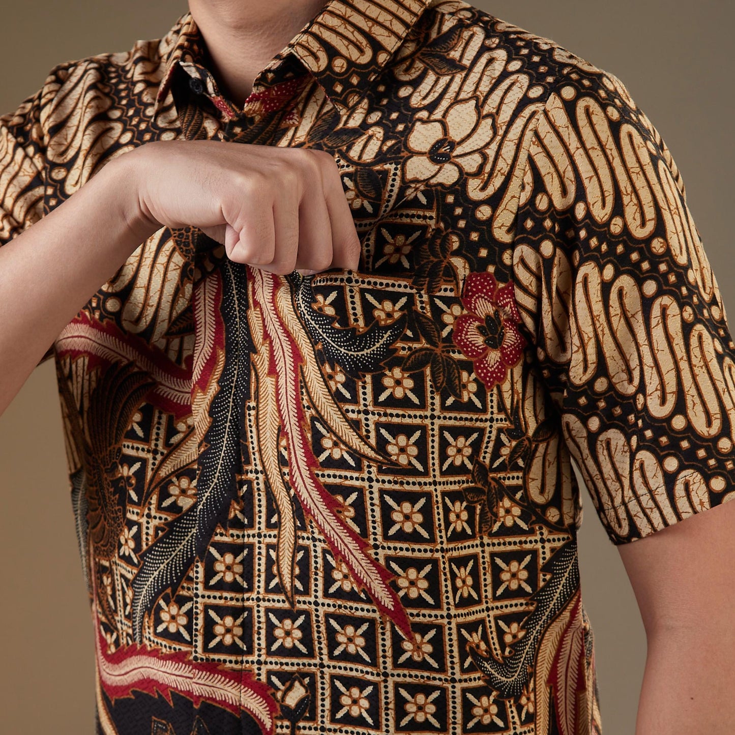 Skorel - Mandalas Kemeja Batik Pria Premium Lengan Pendek