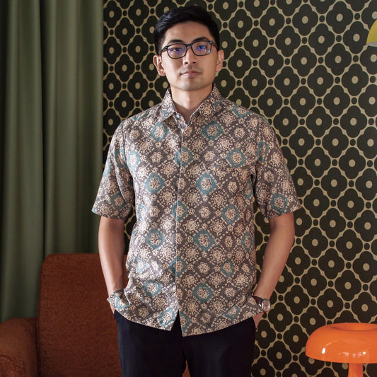 Pino - Mandalas Kemeja Batik Pria Premium Lengan Pendek