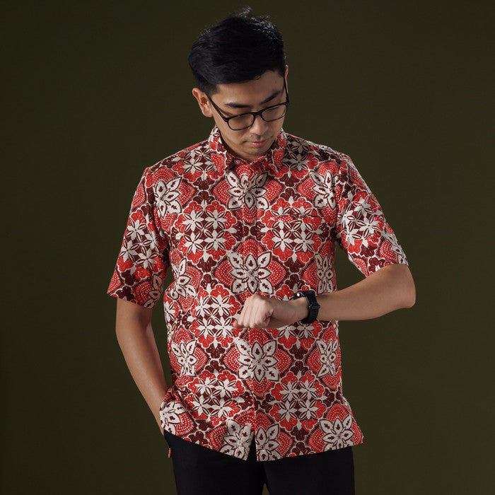 Merubi - Mandalas Kemeja Batik Pria Premium Lengan Pendek