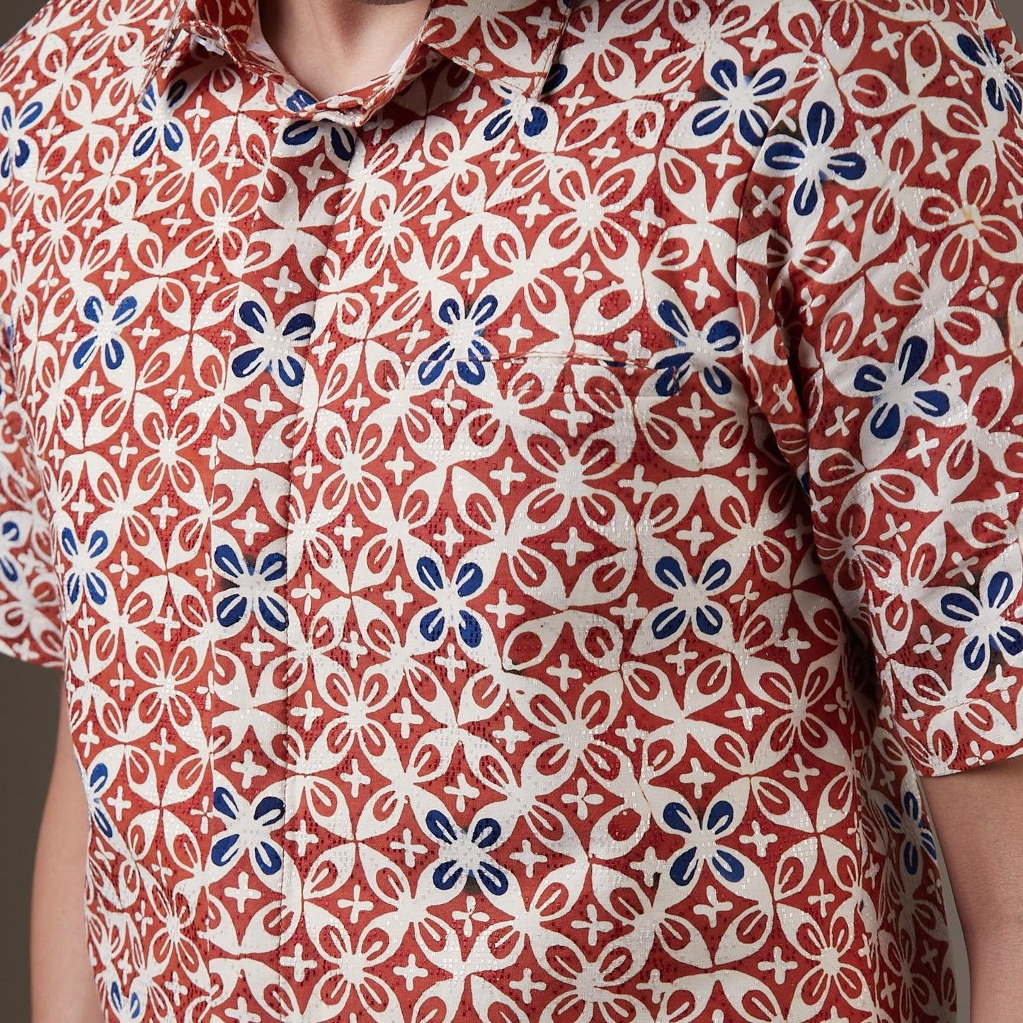 Hikared - Mandalas Kemeja Batik Pria Premium Lengan Pendek