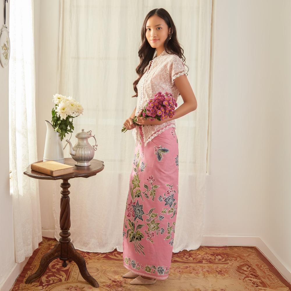 Kalyana Pink - Mandalas Rok Lilit Batik Premium Wanita