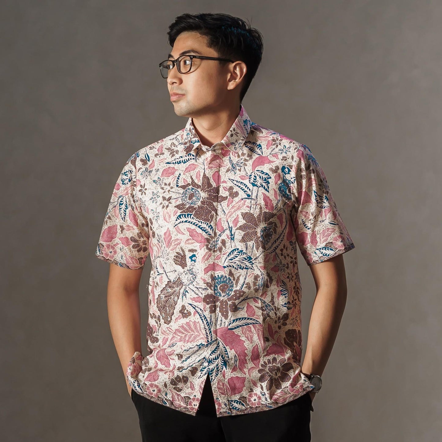 Nubin - Mandalas Premium Men's Short Sleeve Batik Shirt