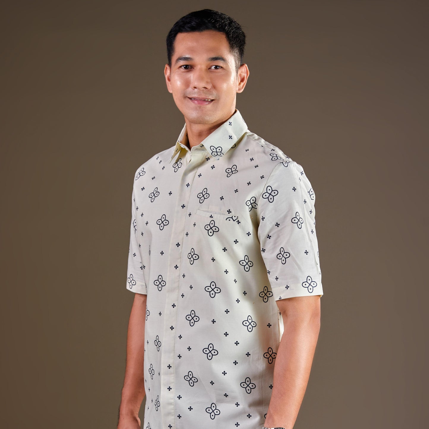 Bangi - Mandalas Premium Men's Short Sleeve Batik Shirt