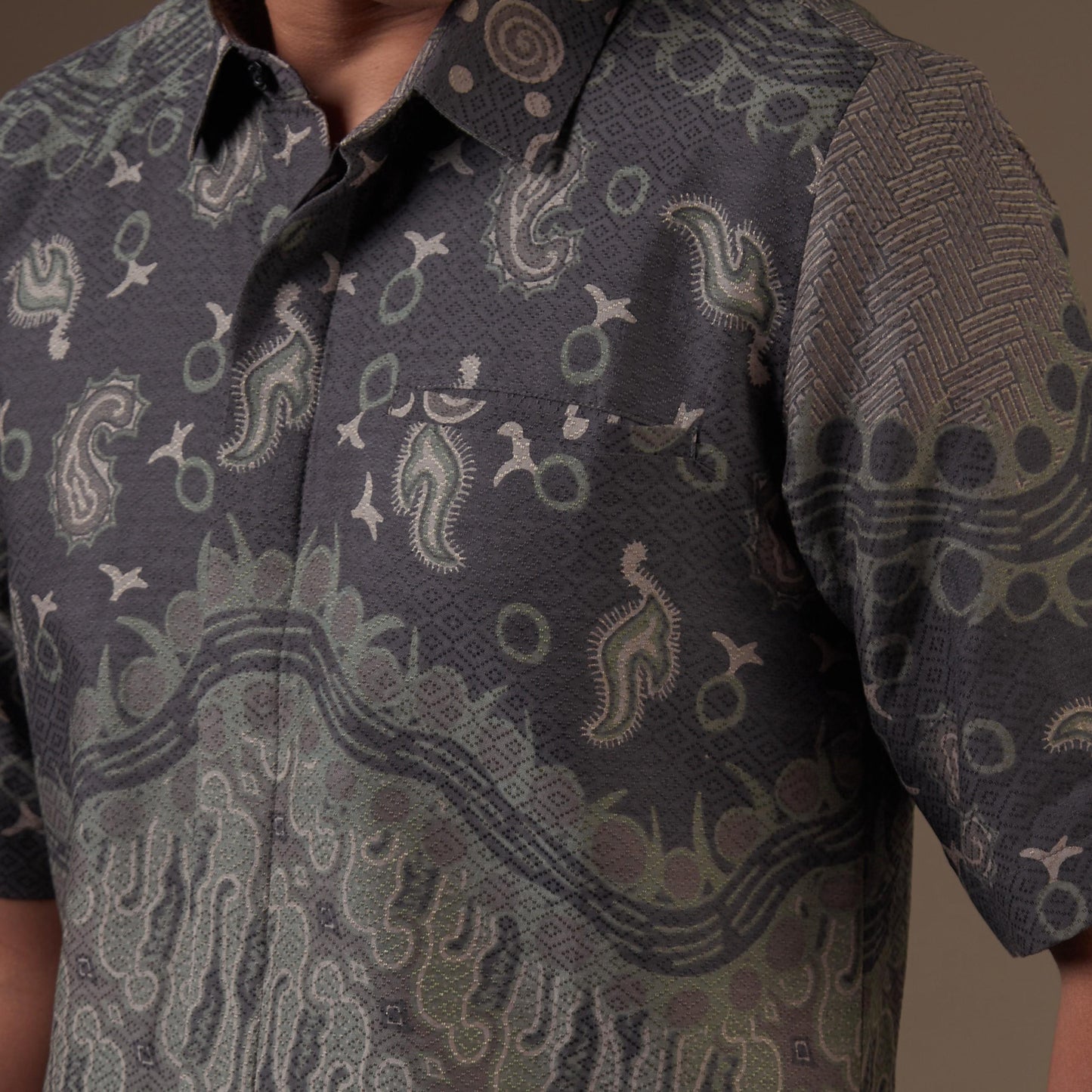 Ramabu - Mandalas Kemeja Batik Pria Premium Lengan Pendek