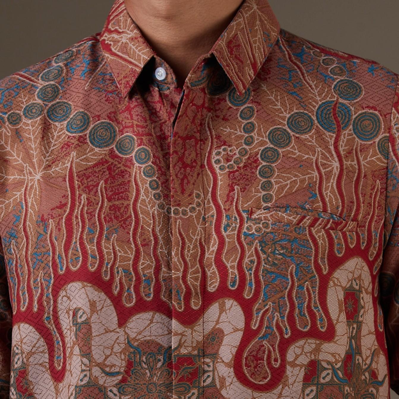 Firetum - Mandalas Kemeja Batik Pria Premium Lengan Panjang