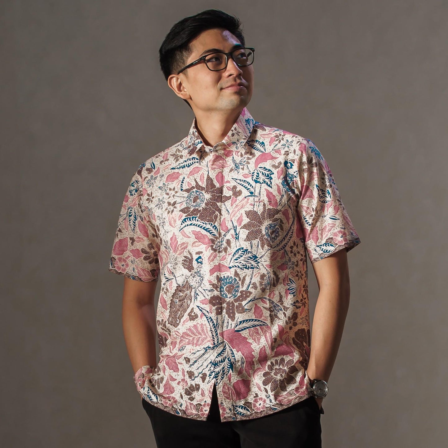 Nubin - Mandalas Premium Men's Short Sleeve Batik Shirt