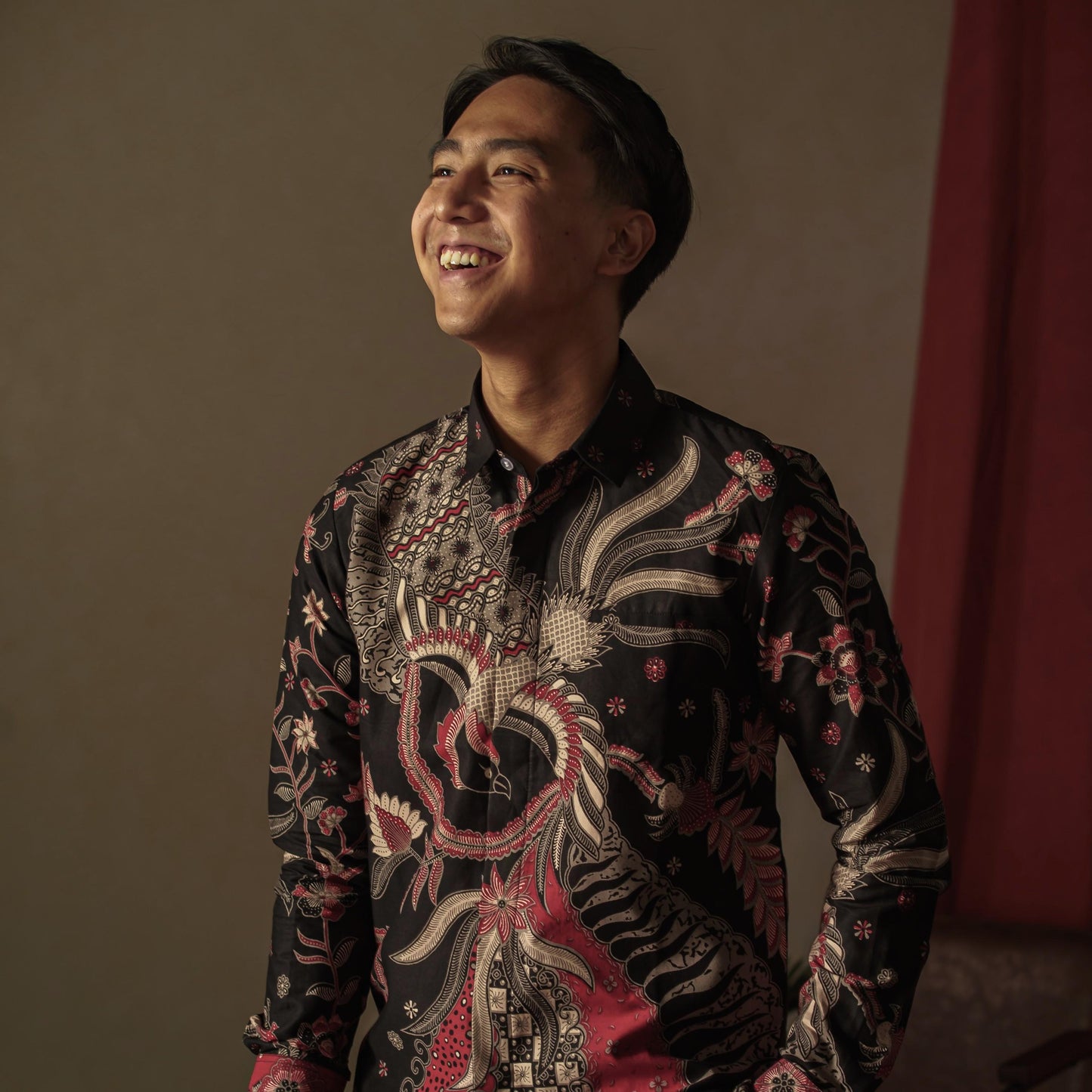 Skrodian - Mandalas Premium Men's Long Sleeve Batik Shirt