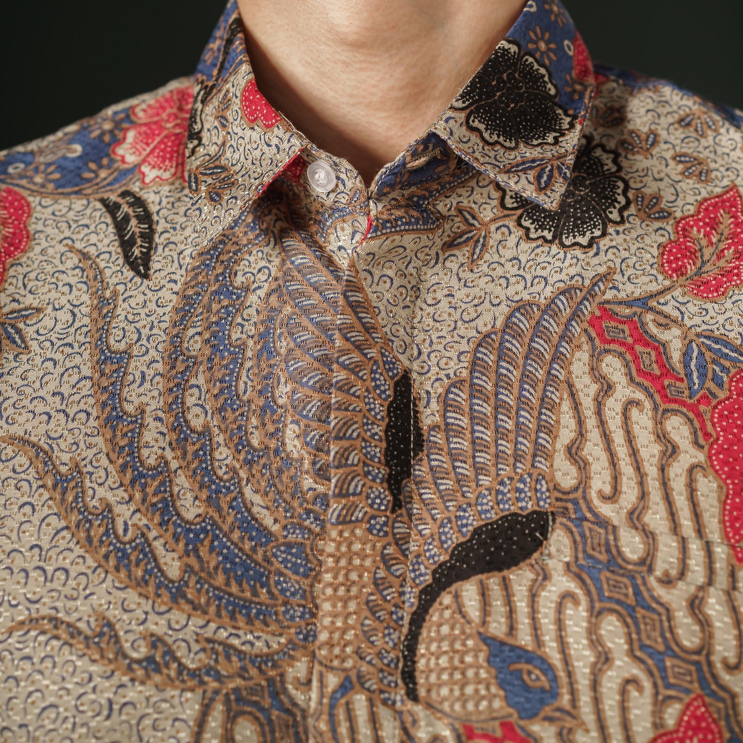 Puspagal - Mandalas Premium Men's Short Sleeve Batik Shirt