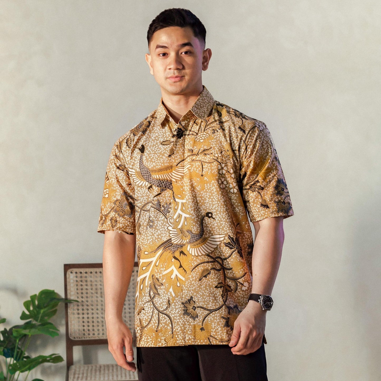 Trimangun - Mandalas Premium Men's Short Sleeve Batik Shirt