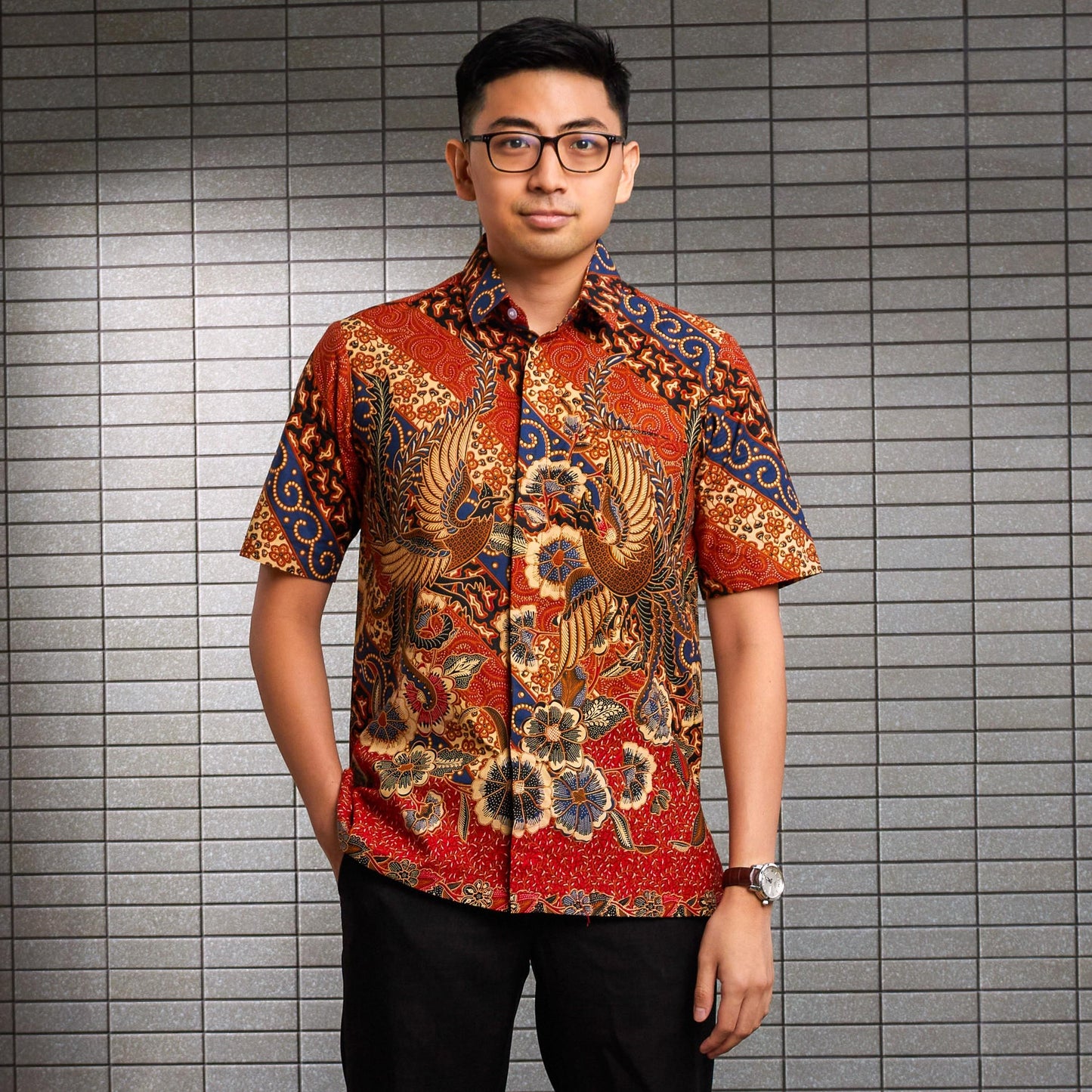 Asoka - Mandalas Kemeja Batik Pria Premium Lengan Pendek