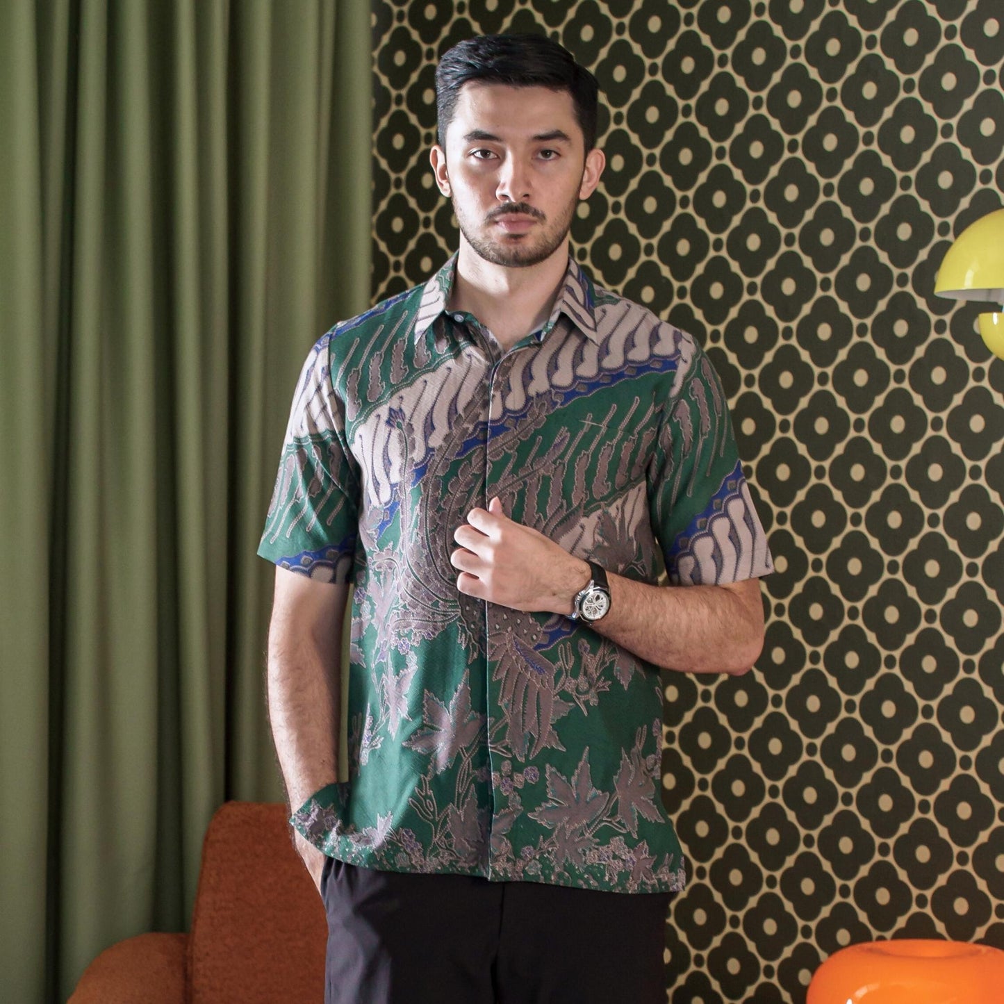 Raijo - Mandalas Kemeja Batik Pria Premium Lengan Pendek