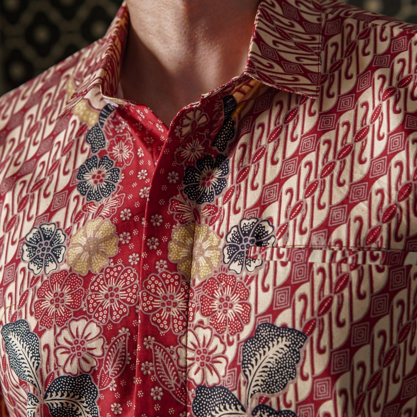 Ranum - Mandalas Kemeja Batik Pria Premium Lengan Pendek