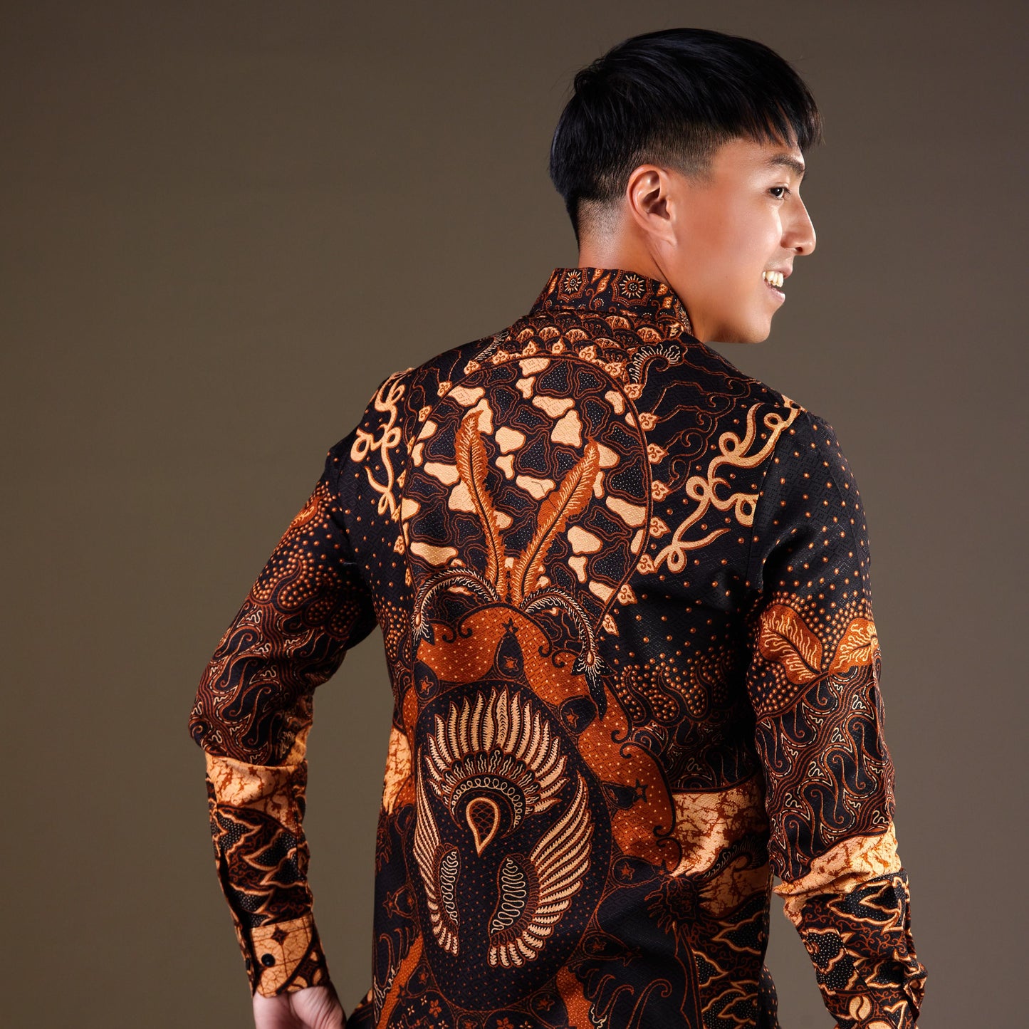 Sentana - Mandalas Premium Men's Long Sleeve Batik Shirt