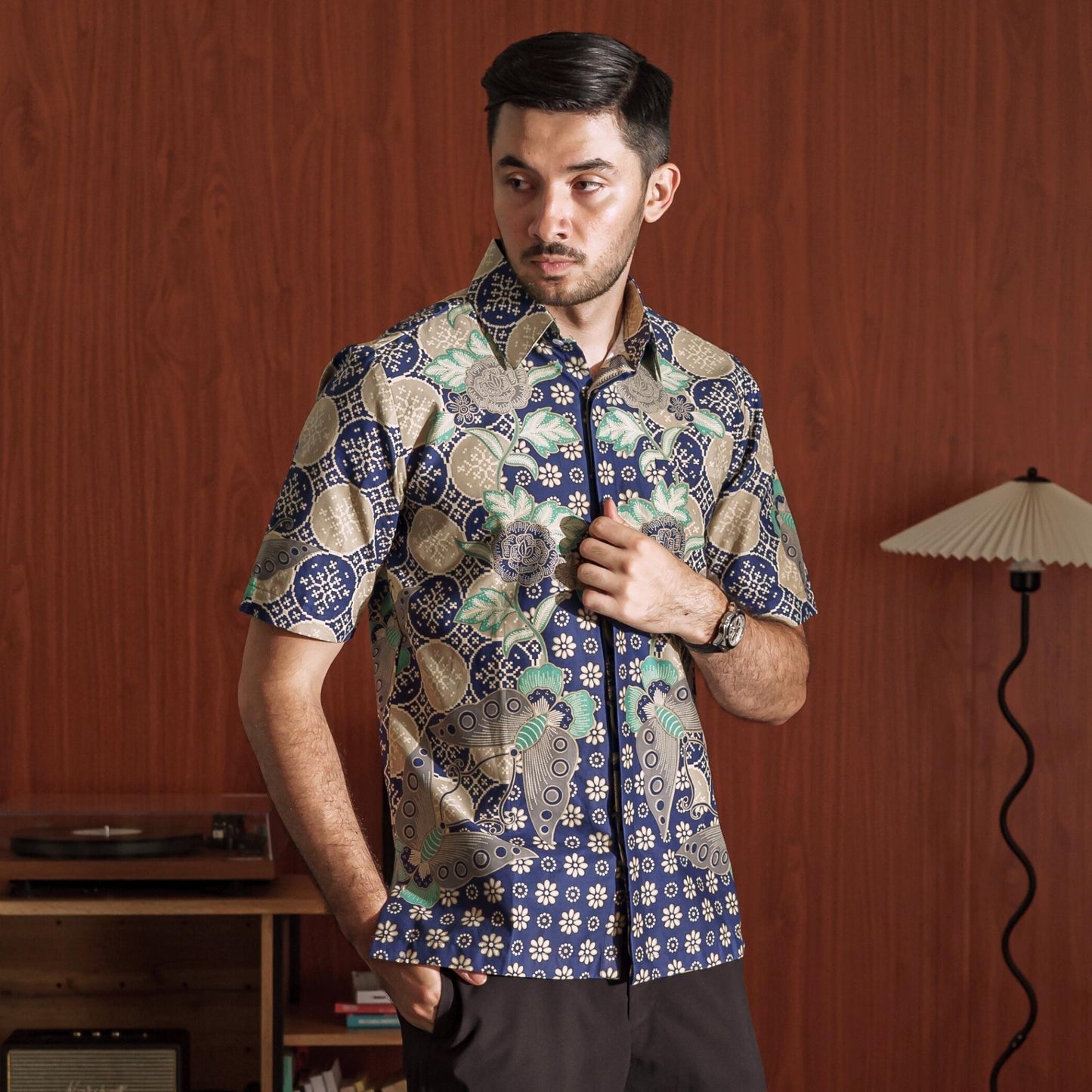 Oxalis - Mandalas Kemeja Batik Pria Premium Lengan Pendek