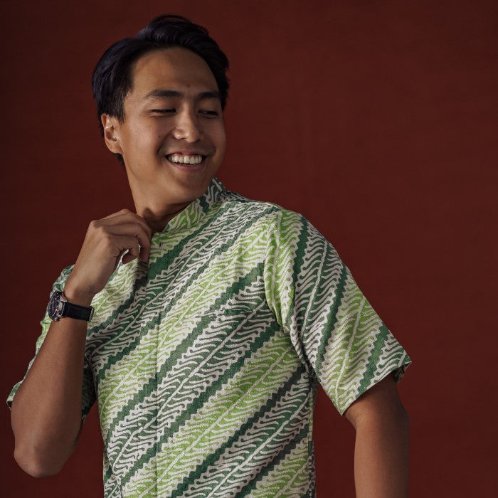 Daffa - Mandalas Koko Premium Men's Short Sleeve Batik Shirt