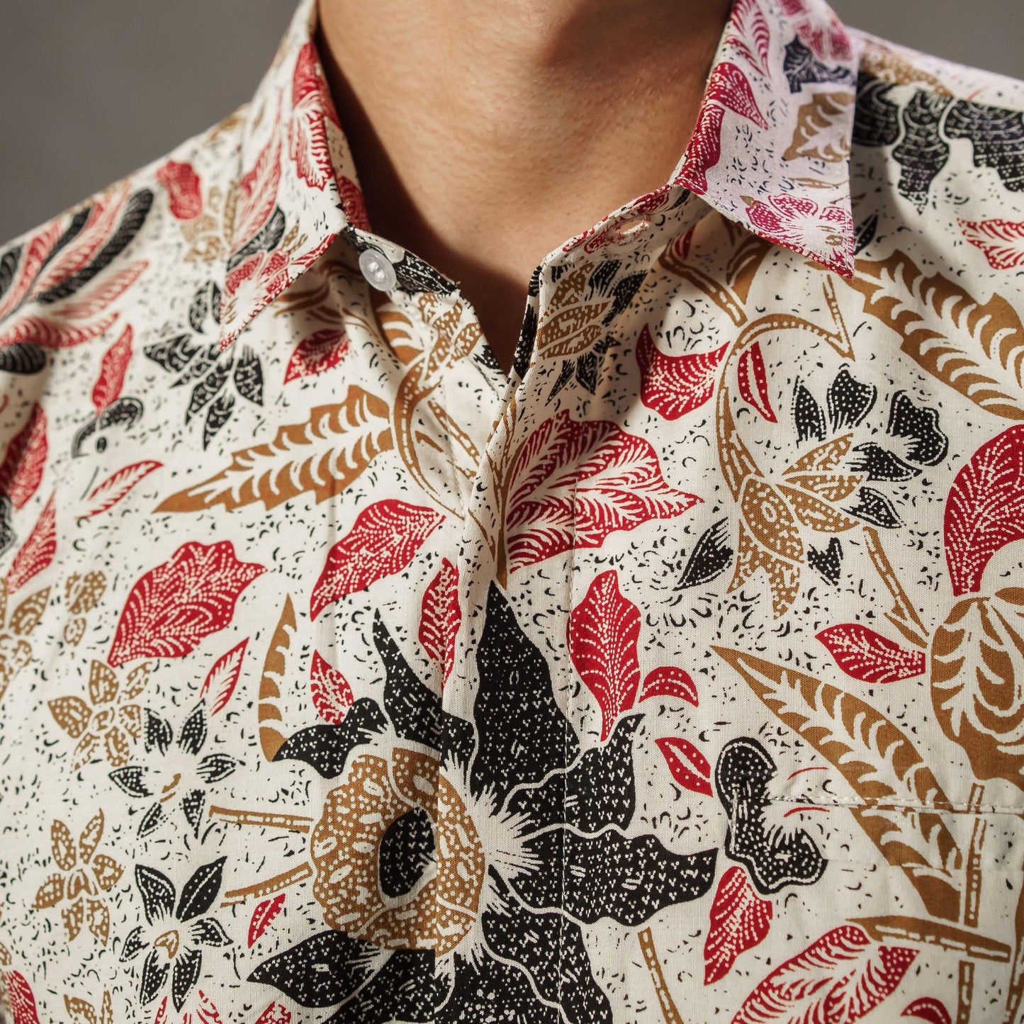 Nutama - Mandalas Premium Men's Short Sleeve Batik Shirt