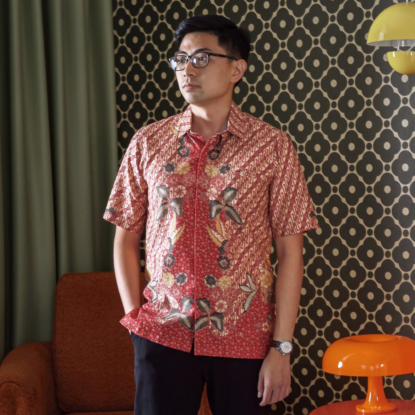 Ranum - Mandalas Kemeja Batik Pria Premium Lengan Pendek
