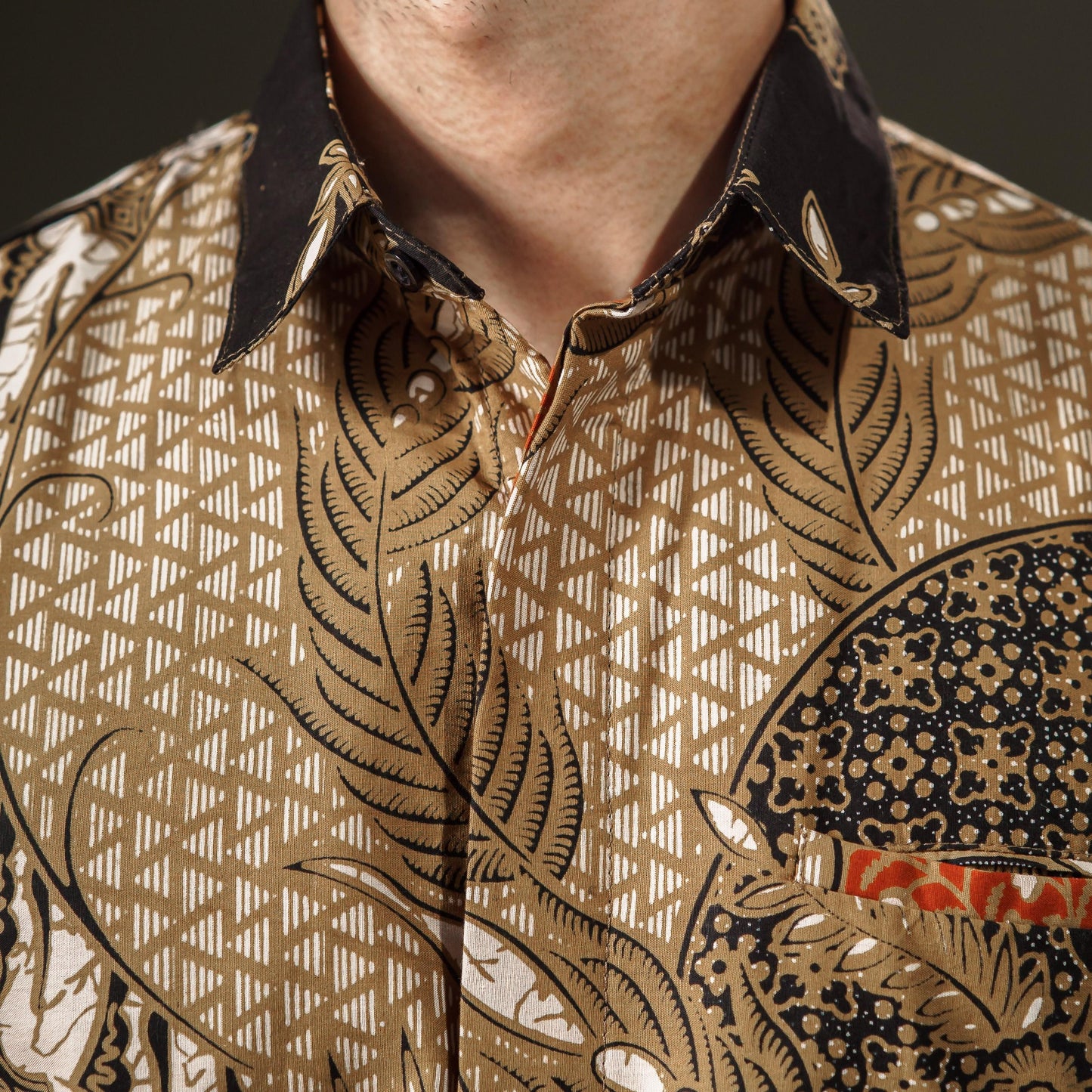 Ardapana - Mandalas Premium Men's Long Sleeve Batik Shirt