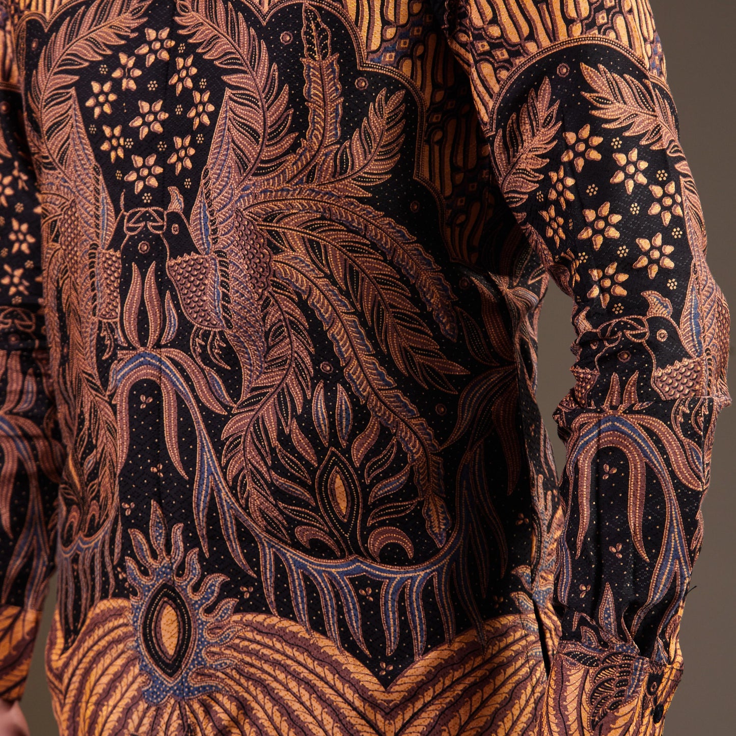 Diamate - Mandalas Premium Men's Long Sleeve Batik Shirt