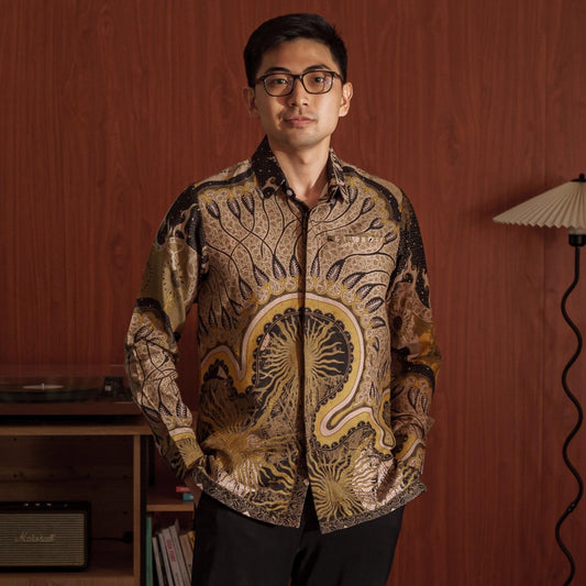 Marning - Mandalas Kemeja Batik Pria Premium Lengan Panjang