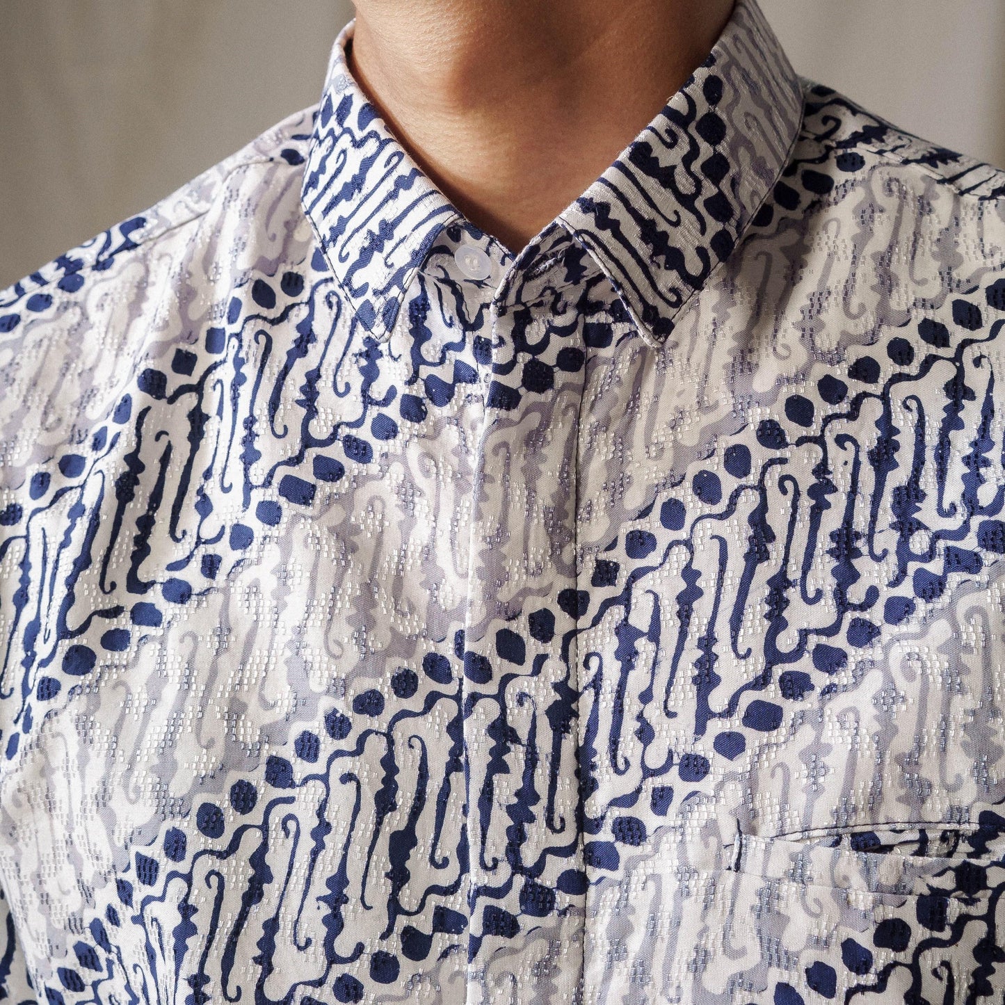Anjane - Mandalas Premium Men's Short Sleeve Batik Shirt