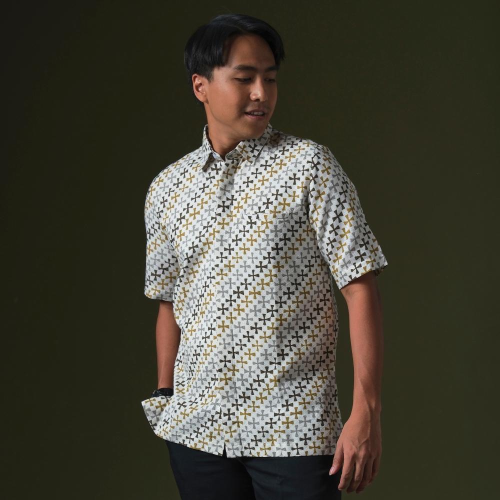 Motteo - Mandalas Kemeja Batik Pria Premium Lengan Pendek