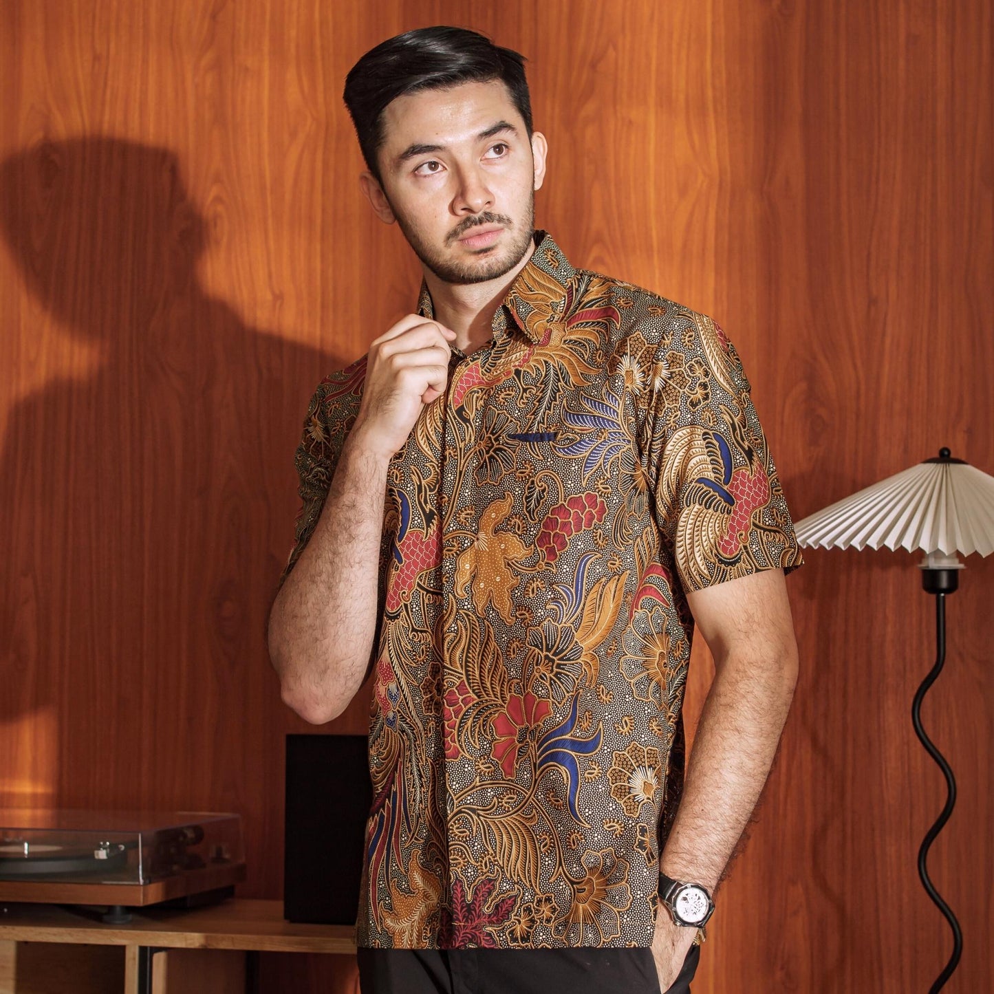 Abumo - Mandalas Kemeja Batik Pria Premium Lengan Pendek