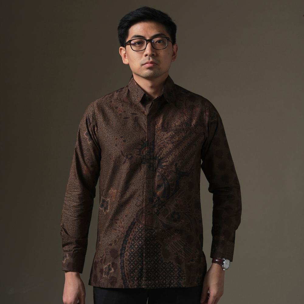 Ranah - Mandalas Premium Men's Long Sleeve Batik Shirt