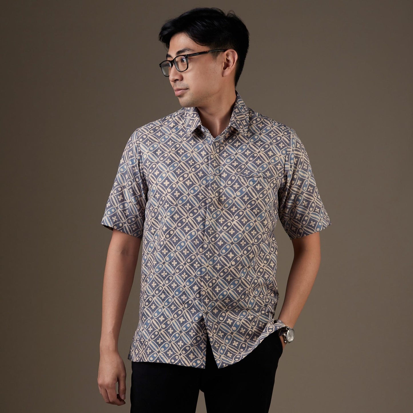 Kabunga - Mandalas Kemeja Batik Pria Premium Lengan Pendek
