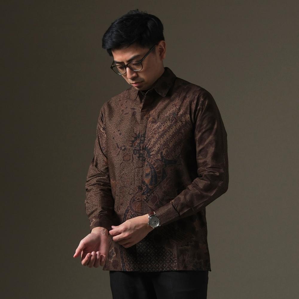 Ranah - Mandalas Premium Men's Long Sleeve Batik Shirt