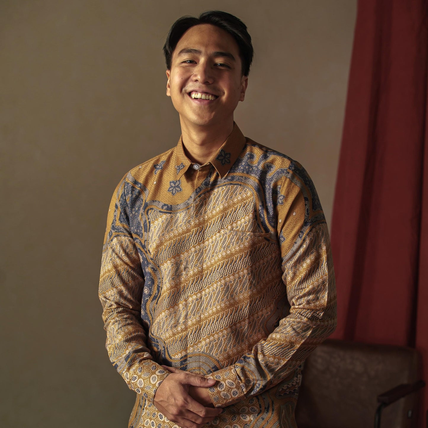 Zatora - Mandalas Premium Men's Long Sleeve Batik Shirt