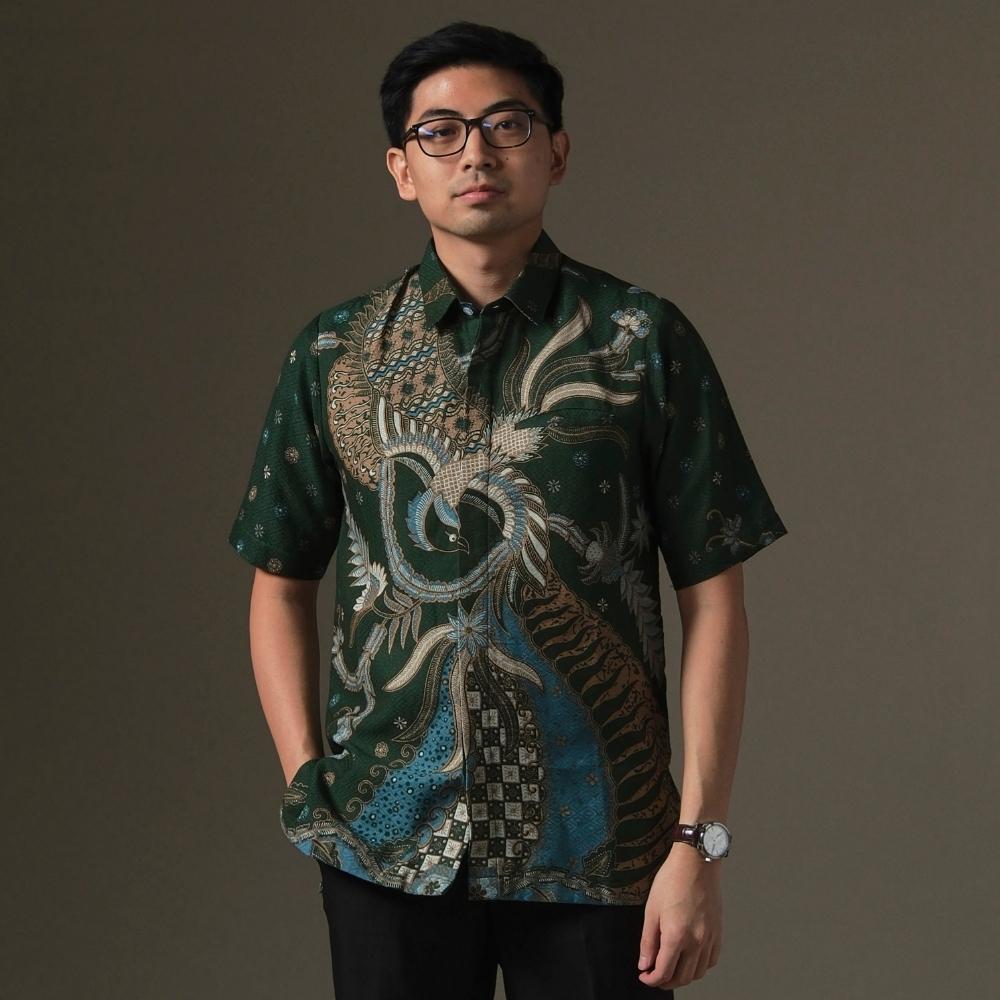 Skrodanta - Mandalas Premium Men's Short Sleeve Batik Shirt