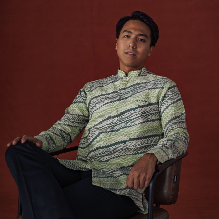 Daffa - Mandalas Koko Premium Men's Long Sleeve Batik Shirt