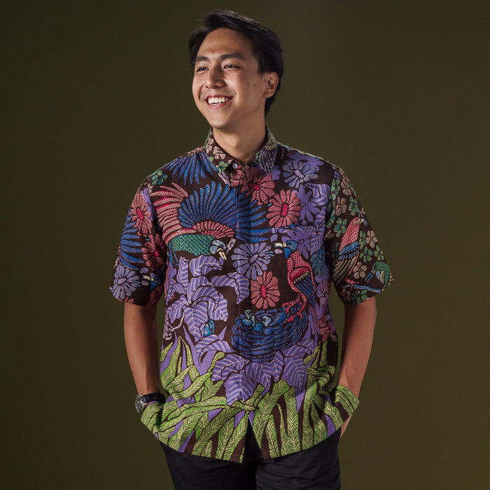 Rangni - Mandalas Premium Men's Short Sleeve Batik Shirt
