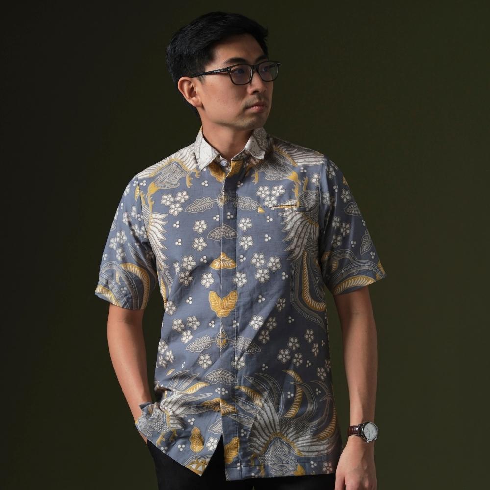 Simaranga - Mandalas Premium Men's Short Sleeve Batik Shirt