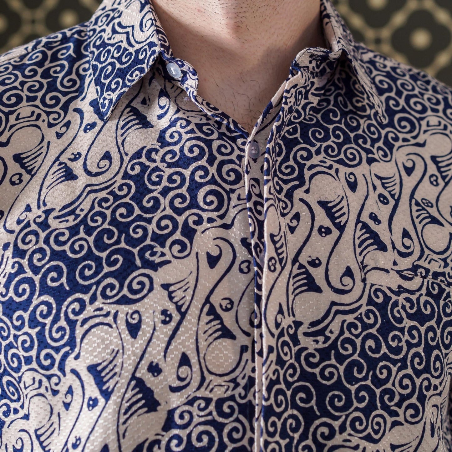 Parawil - Mandalas Kemeja Batik Pria Premium Lengan Pendek
