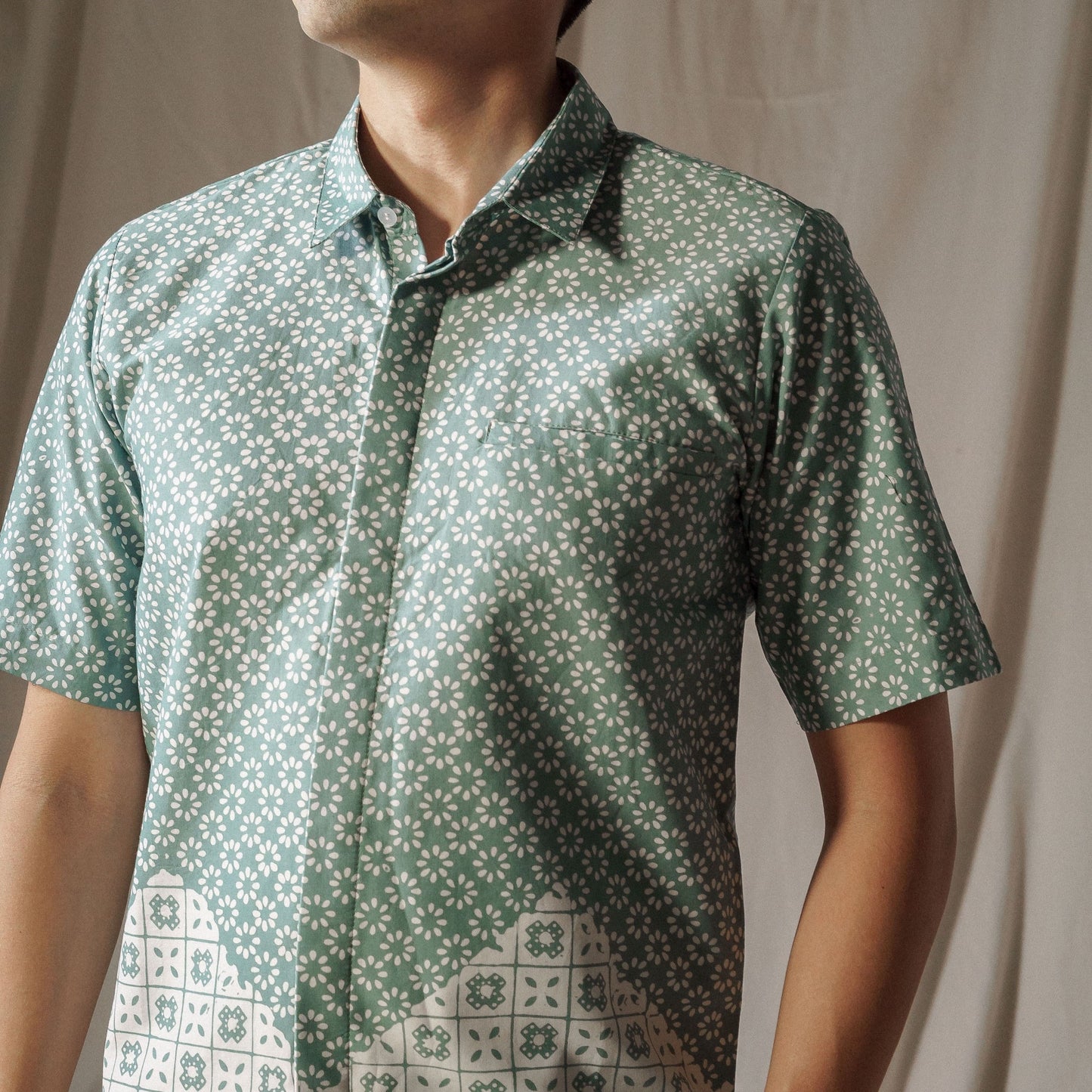 Fusijo - Mandalas Kemeja Batik Pria Premium Lengan Pendek