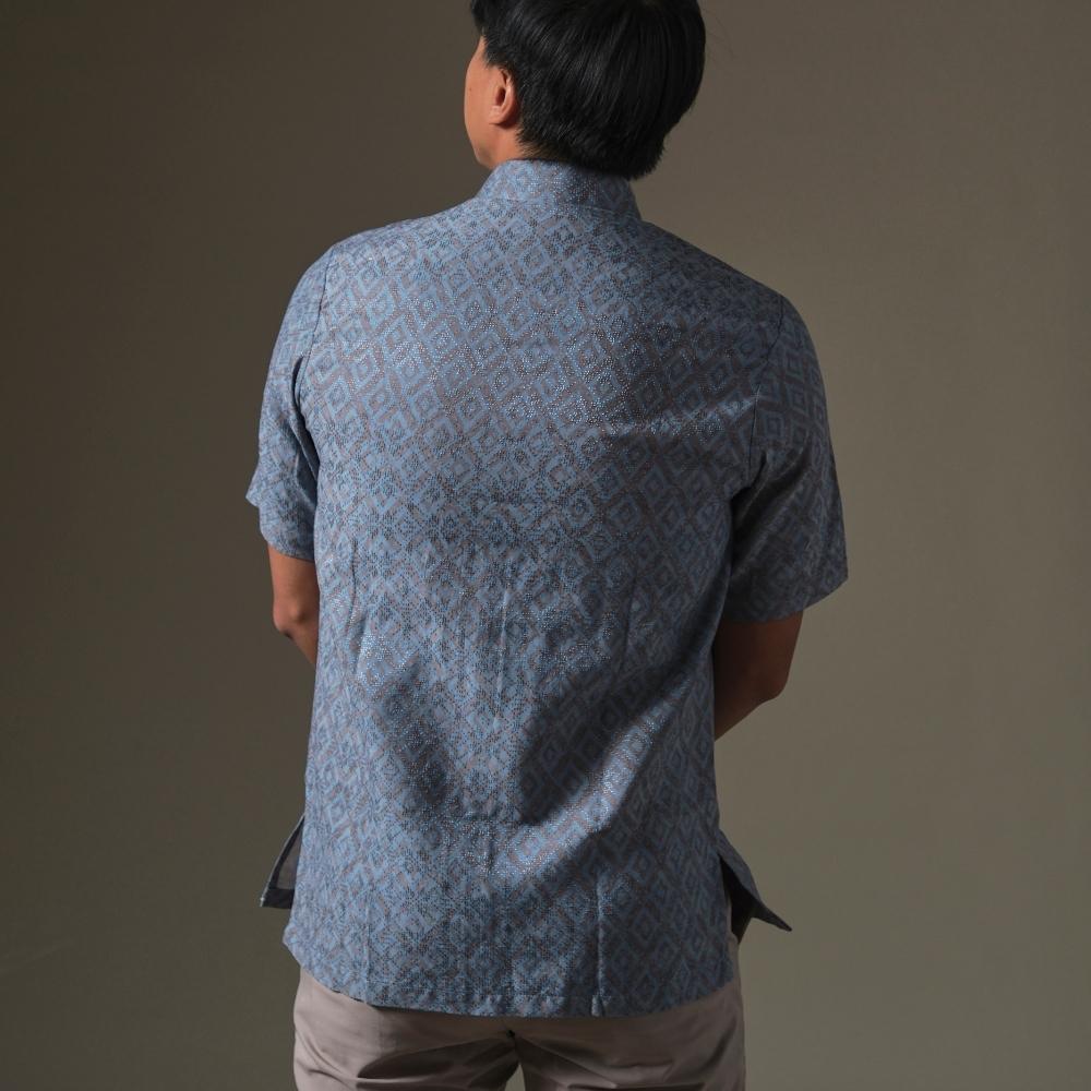 Firza - Mandalas Premium Men's Short Sleeve Batik Shirt