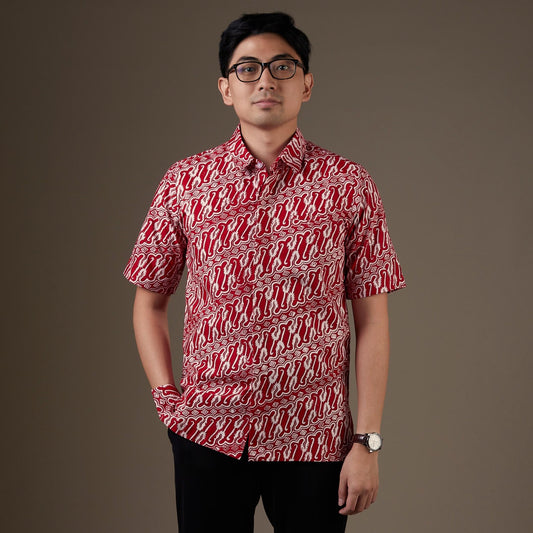 Ragane - Mandalas Kemeja Batik Pria Premium Lengan Pendek