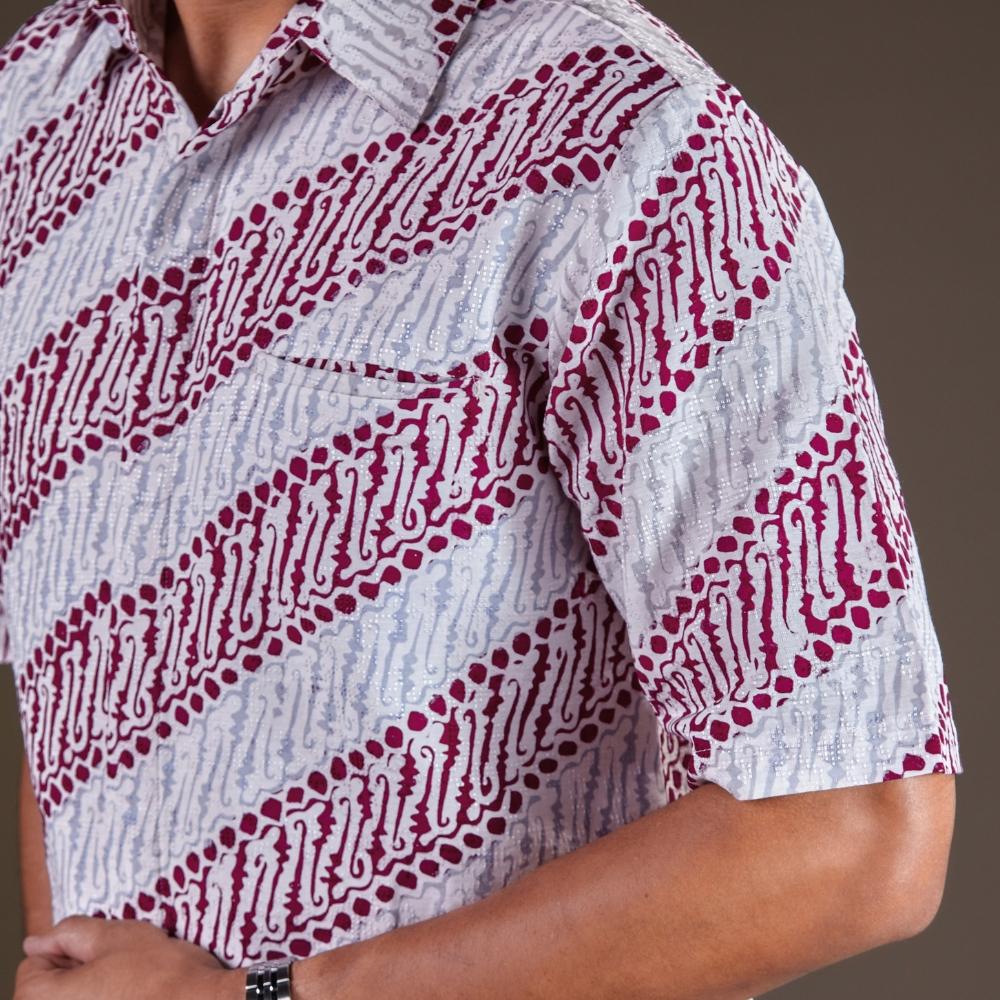 Anjara - Mandalas Premium Men's Short Sleeve Batik Shirt